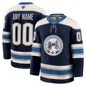 Maillot de Hockey Columbus Blue Jackets Personnaliser Fanatics Premium 2024-25 Navy Troisième - Homme